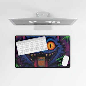 Willkommen in der Gathering Derpy Kpop Tiger Graffiti Playmat Spielmatte für MTG Spieler der Kpop Dämonenjäger Tournament Geschenk Bild 5