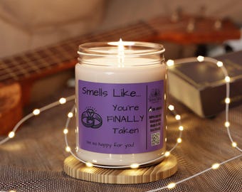 Engagement Gift for bride Gift Wedding announcement Gift Marriage gift Engagement Candle Funny Candle Sassy candle Fiance Gift Gift for her