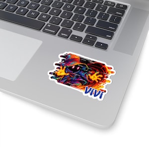 Gamer Sticker, Video Game Decal, Final Fantasy Vivi FFIX Unisex Sticker, Gaming Apparel, Retro Game Merch