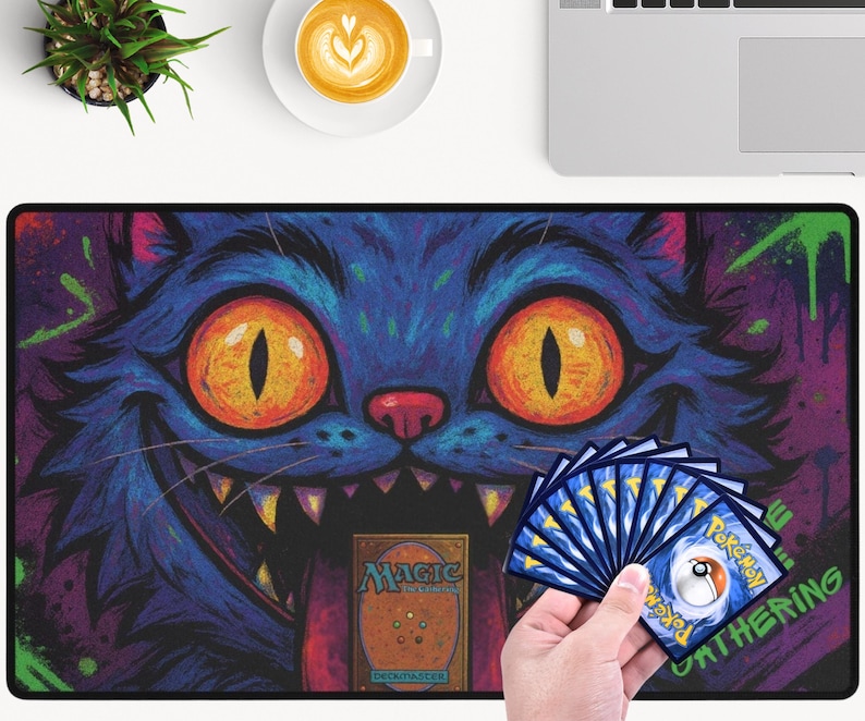 Willkommen in der Gathering Derpy Kpop Tiger Graffiti Playmat Spielmatte für MTG Spieler der Kpop Dämonenjäger Tournament Geschenk Bild 6