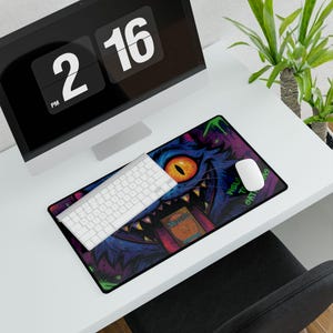 Willkommen in der Gathering Derpy Kpop Tiger Graffiti Playmat Spielmatte für MTG Spieler der Kpop Dämonenjäger Tournament Geschenk Bild 3