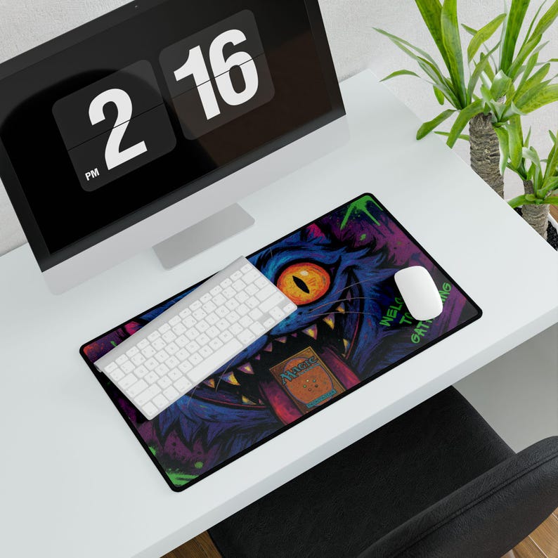 Willkommen in der Gathering Derpy Kpop Tiger Graffiti Playmat Spielmatte für MTG Spieler der Kpop Dämonenjäger Tournament Geschenk Bild 3