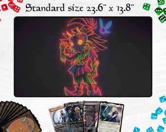 SkullKid Playmat for MTG Players Gaming Desk Accessories, Gaming Mat Unique Desk Decor Magic the Gathering