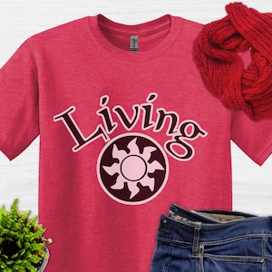 Magic the Gathering T-Shirt, FNM Shirt, Living Plains Land, Bequeme Freizeitkleidung für Freitag Abend Magie, Geschenk für Geburtstage, Sammelkarte