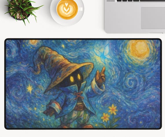 Vivi Starry Night Van Gogh Style TCG Playmat for Magic the