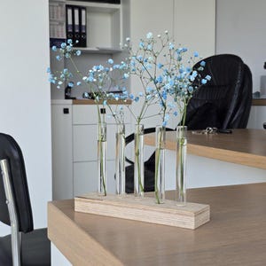 Unique Shelf Decor, Dried Flower Vase, Nordic Home Decoration, Modern Decor Objects, Wood vase