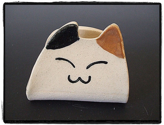 Super Cute Calico Cat Business Card Holder By Misunrie Etsy etsy