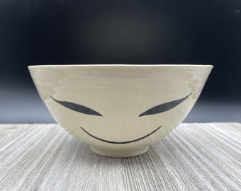 Oriental Style Stoneware Bowl: Handmade Ceramic Rice/Noodle Bowl (Second)