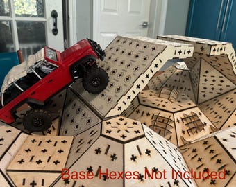 Modularny teren gąsienicowy RC w skali 1/18 i 1/24 „The Chasm” Hill Climb Add On