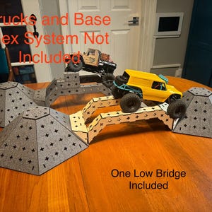 Modular RC Crawler Terrain 1/18 and 1/24 scale Low Bridge Add On