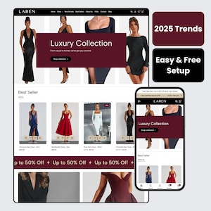 Laren - 2025 Trends Shopify Theme | Mobile Friendly, High-Speed, No Code Needed | High-Converting Shopify Template for Clothing Stores