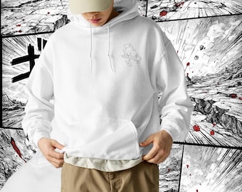 One Piece Gear 5 Luffy Embroidered Hoodie • Anime Streetwear