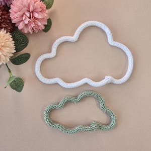 Cloud Wall Decor, Handmade Knitted Wire Cloud, Nursery & Kids Room Decoration, Baby Shower Gift