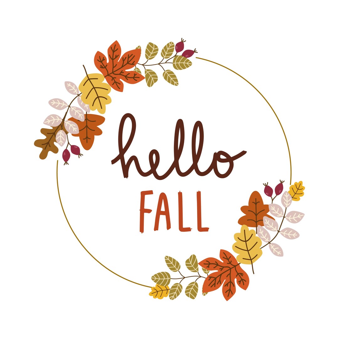 Hello Fall Bundle, Hello Fall PNG, Hello Fall JPG, Cozy Fall Design for ...
