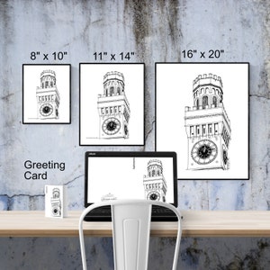Printable Baltimore Wall Art, Baltimore Wall Art Digital File, Baltimore Bromo Seltzer Tower, Baltimore Landmark Print, Baltimore Download