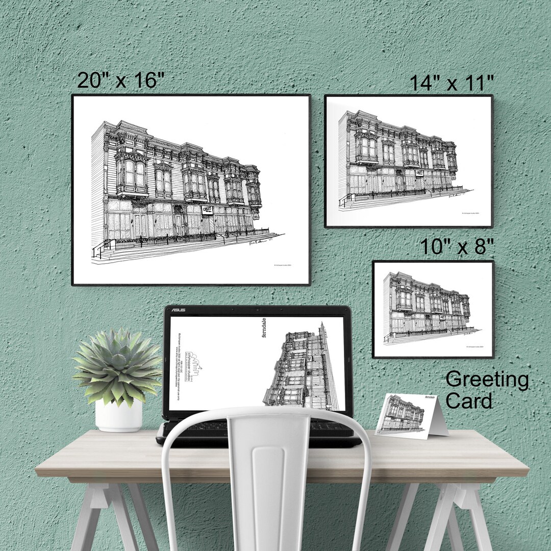Victorian Inn Printable Wall Art, Ferndale Wall Art, Ferndale ...