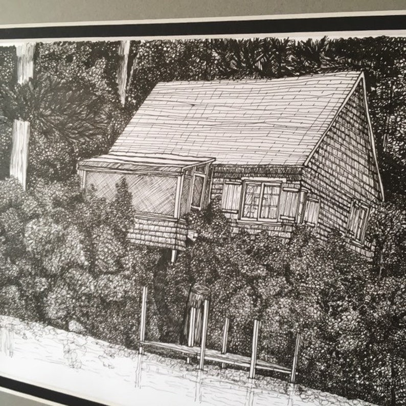 Custom Drawing Illustration Custom House Portrait Personalized House Portrait Personalized Art Custom Art