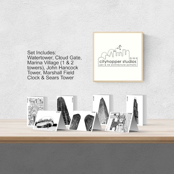 Printable Chicago Greeting Cards Chicago Christmas Card - Etsy