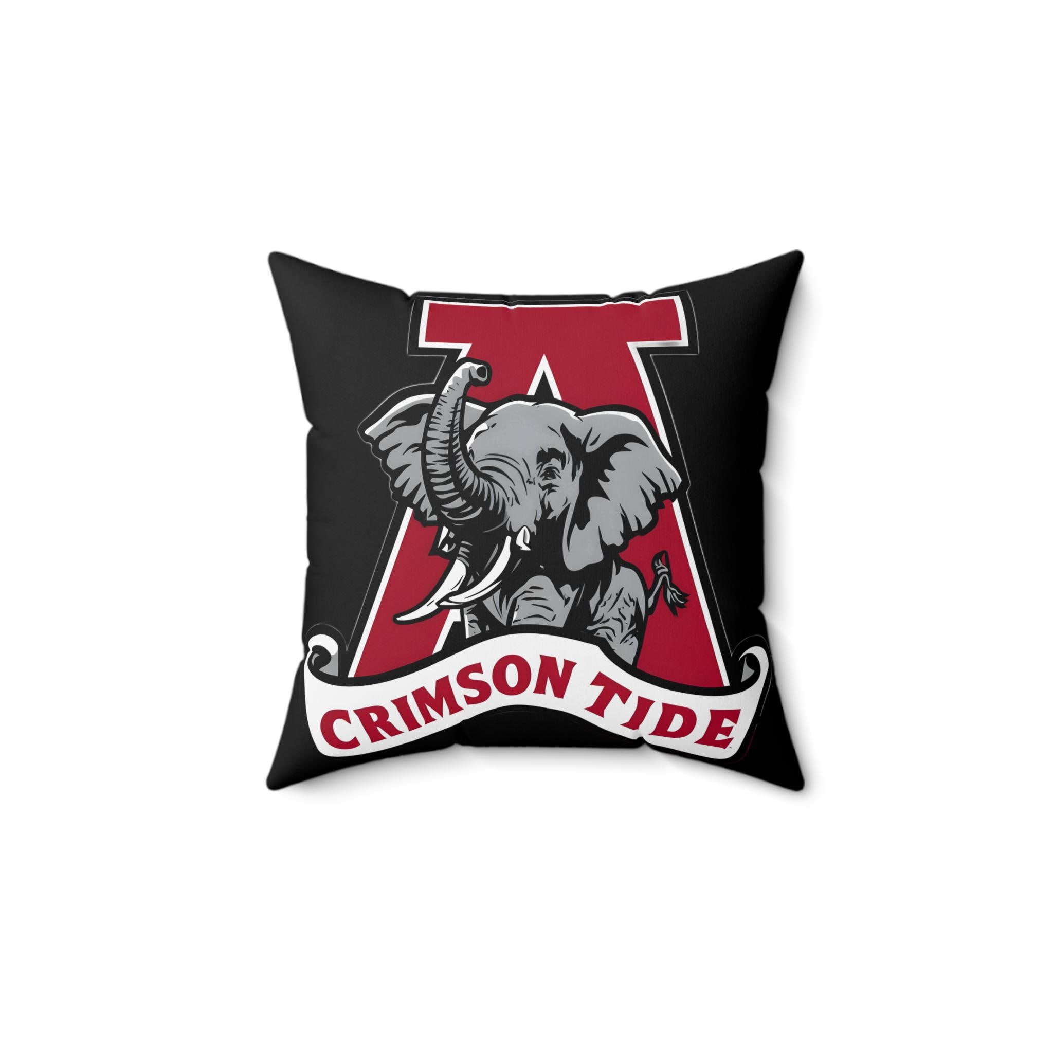 Alabama Crimson Tide Spun Polyester Square Pillow