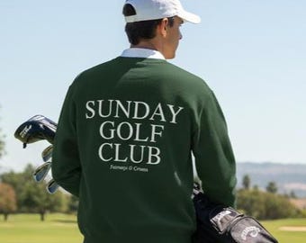 Sunday Golf Club Sweatshirt, Unisex Golf Sweatshirt, Gift for golfer