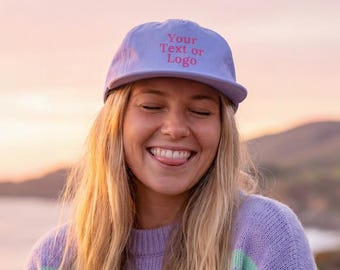 Custom Surf Cap – Personalized Text or Logo Hat - Recycled Nylon Beach Hat - Customized Surf Hat