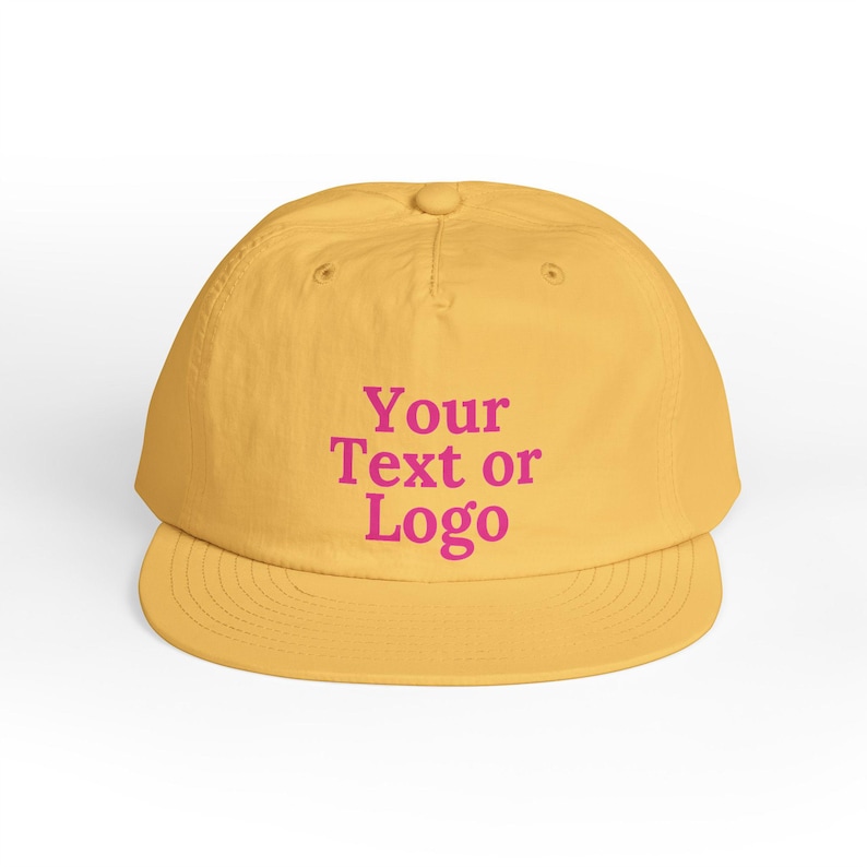 Gorra de surf personalizada: gorra con texto o logotipo personalizado - Gorra de playa de nailon reciclado - Gorra de surf personalizada imagen 8