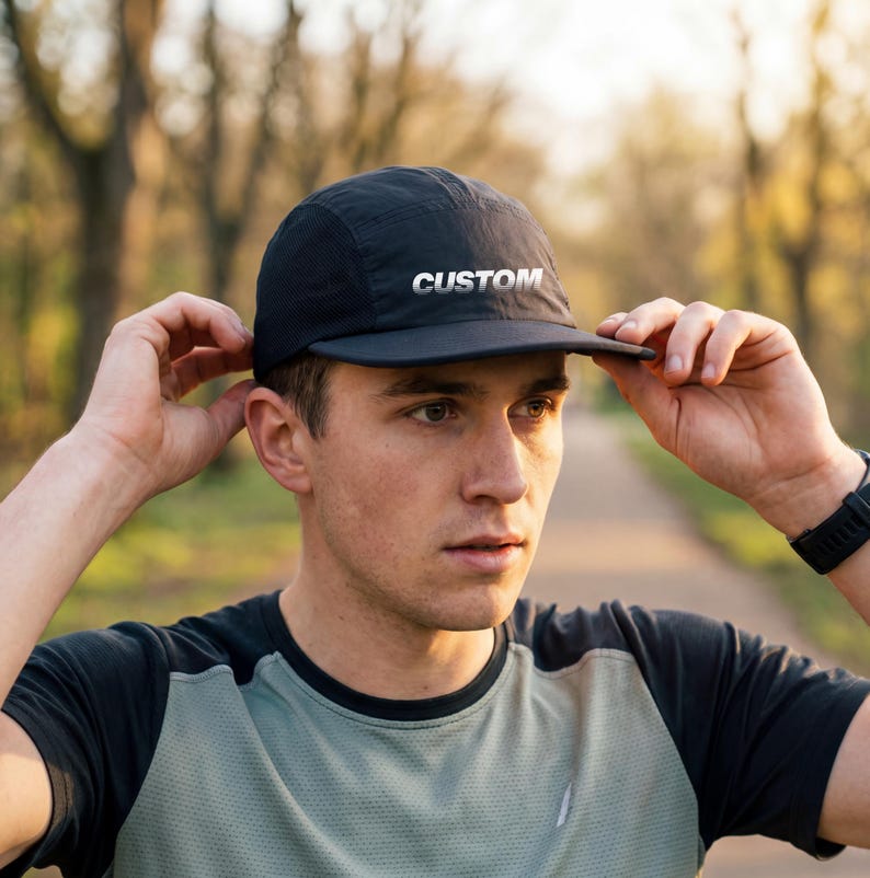 Custom Running Cap, Personalized Logo Running Cap, Custom Race Cap ...