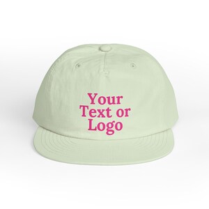 Gorra de surf personalizada: gorra con texto o logotipo personalizado - Gorra de playa de nailon reciclado - Gorra de surf personalizada imagen 9