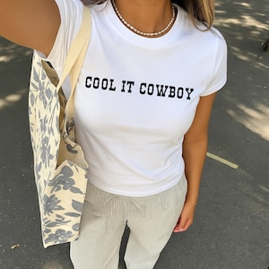 Cool it cowboy shirt for women 4th of July Cowgirl shirt cool it cowboy crop top country festival shirt for cowgirl