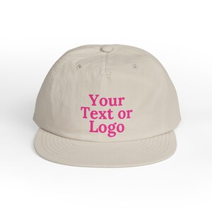 Gorra de surf personalizada: gorra con texto o logotipo personalizado - Gorra de playa de nailon reciclado - Gorra de surf personalizada imagen 4