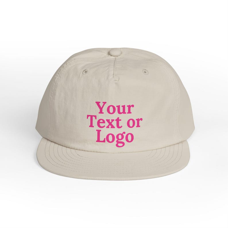 Gorra de surf personalizada: gorra con texto o logotipo personalizado - Gorra de playa de nailon reciclado - Gorra de surf personalizada imagen 4