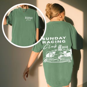 Formel 1 Shirt, Sunday Racing Club Shirt für F1 Fan, Geschenk für Formel 1 Liebhaber, Sunday Race Day T-Shirt