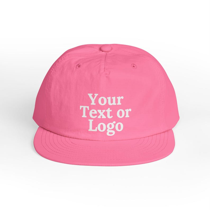 Gorra de surf personalizada: gorra con texto o logotipo personalizado - Gorra de playa de nailon reciclado - Gorra de surf personalizada imagen 7