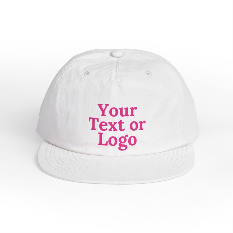 Gorra de surf personalizada: gorra con texto o logotipo personalizado - Gorra de playa de nailon reciclado - Gorra de surf personalizada imagen 3