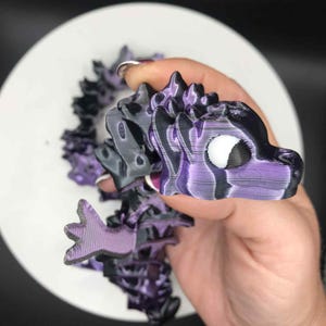 Articulated 3D Printed Dragon, Poseable Dragon 45cm, FlexibleDragon Fidget