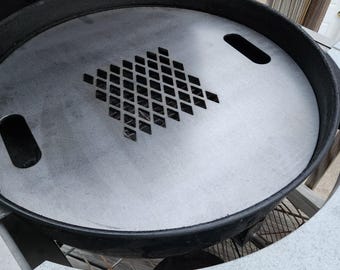 Steel Donut - Weber 22" replacement grate griddle Diamond with sear station