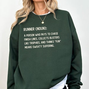 Funny Running Sweatshirt, Runner Sweatshirt, Marathon Sweatshirt, Humor Workout Sweater, Jogging Sweatshirt, Gym Sweatshirt, Running Gifts