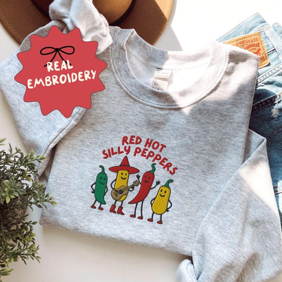 Embroidered Funny Unhinged Sweatshirt, Funny Meme Spicy Sweatshirt, Spicy Sweatshirt