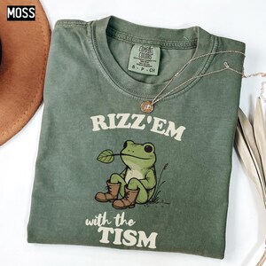 Rizz Em With The Tism Shirt, Autism Awareness Shirt, Frog Shirt, Frog Meme T Shirt, Autism Awareness Tshirt, Gift for Her