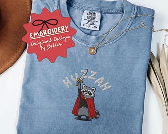 Embroidered Funny Raccoon Shirt, Best Friend Gift, Gift for Her