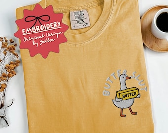 Comfort Colors Funny Butter Shirt, Funny Baking T Shirt, Salted Butter Tshirt, Baker Gift, Butter Lover Tee, Gift for Baker - F-20-Left
