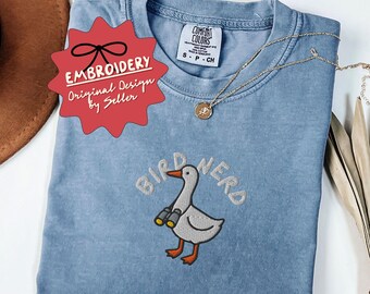Embroidered Bird Watcher Shirt