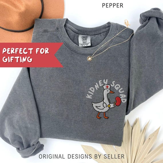 Embroidered Nephrology Nurse Sweatshirt