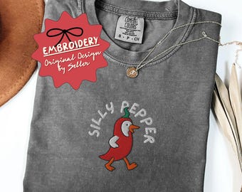 Embroidered Funny Silly Goose Shirt, Gift for Bestie, Gift for Her, Gift for Him