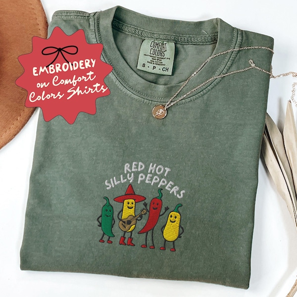 Embroidered Funny Unhinged Shirt, Funny Meme Spicy Shirt, Spicy Comfort Colors Tee