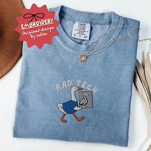 Embroidered Funny Rad Tech Shirt, Xray Tech Tshirt, Radiology Tee, Rad Tech Appreciation, Gift for Rad Tech - F-61-Center