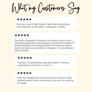 May include: Image with the text "What my Customers Say" in a cursive font. Below are four customer reviews with five-star ratings, praising the product's quality, design, and the seller's service.