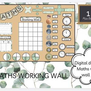 Afficheur de mathématiques/pack mural de travail