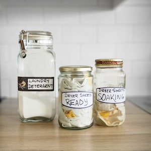 DIY Laundry Detergent & Dryer Sheets