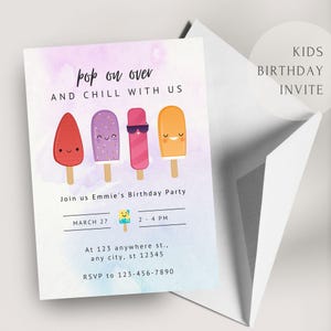 Geburtstagseinladung | Bearbeitbare und druckbare Vorlage | Geburtstagsparty einladen | Bday Party einladen | Canva Bearbeitbare Einladung